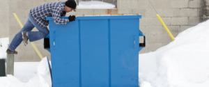 renting dumpster during winter