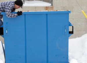 renting dumpster during winter
